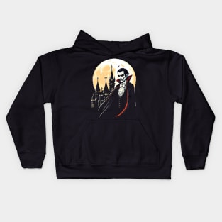 gothic art - dark dracula vampire Kids Hoodie